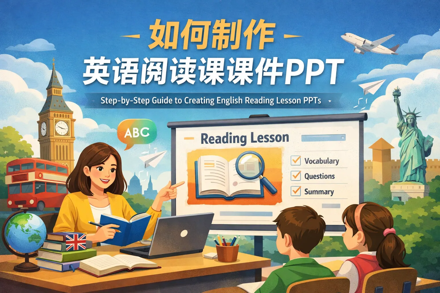 如何制作英语阅读课课件ppt