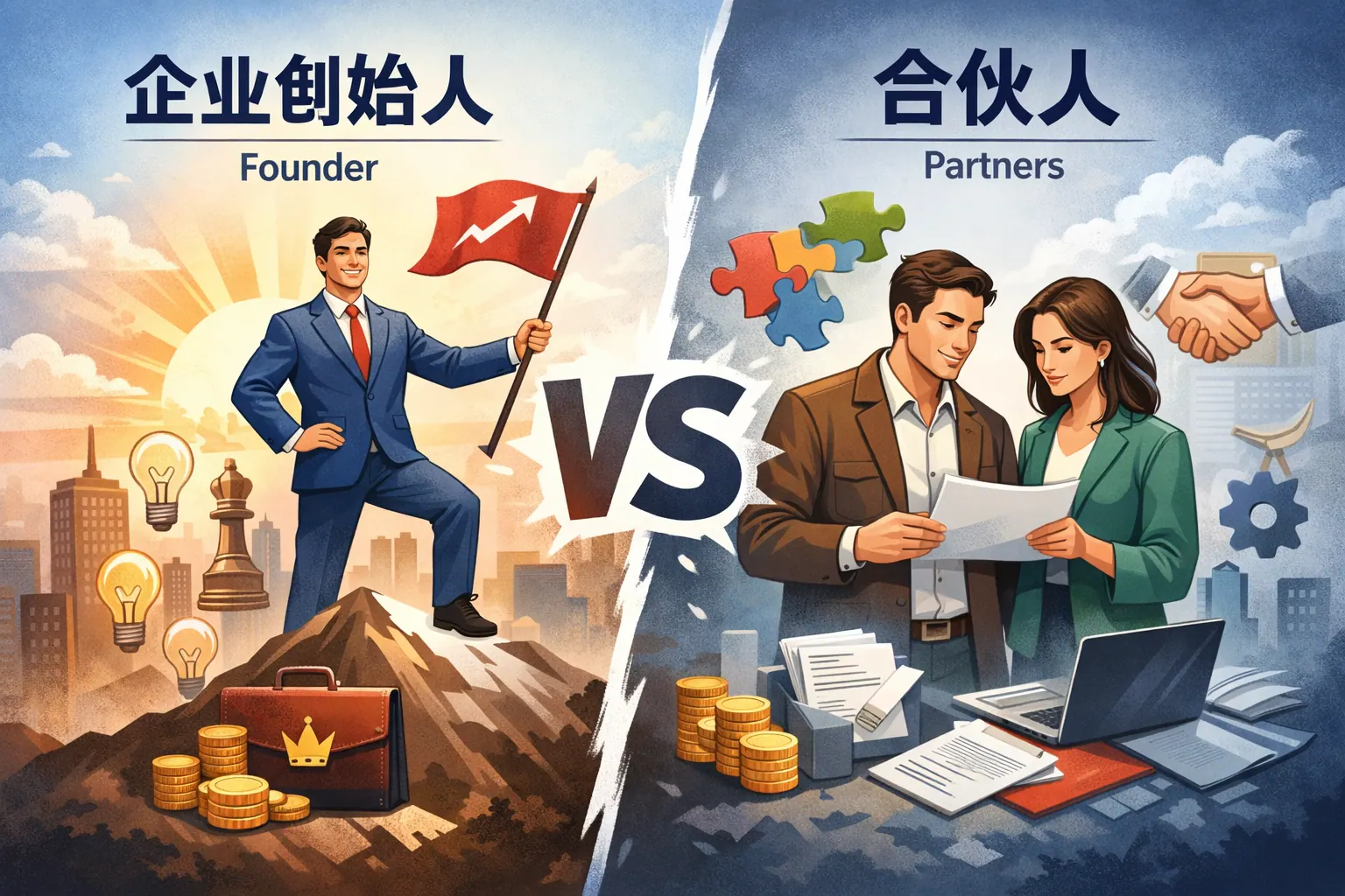 企业创始人与合伙人区别