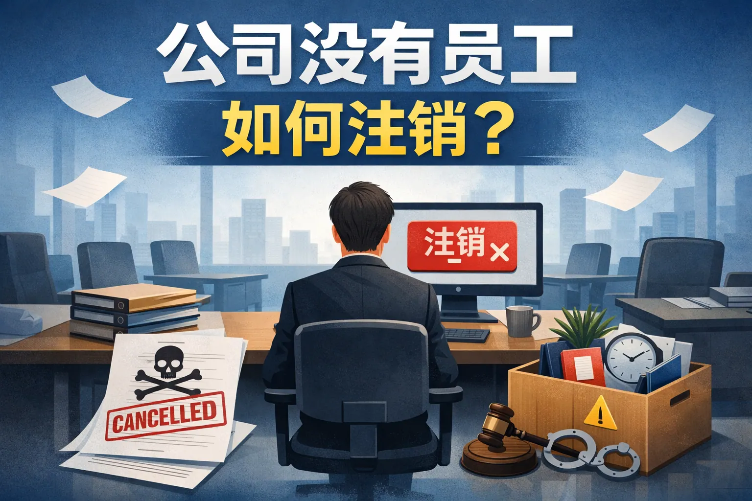 公司没有员工如何注销