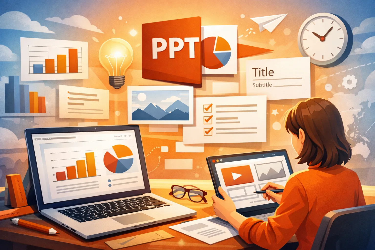 ppt铺满如何设置