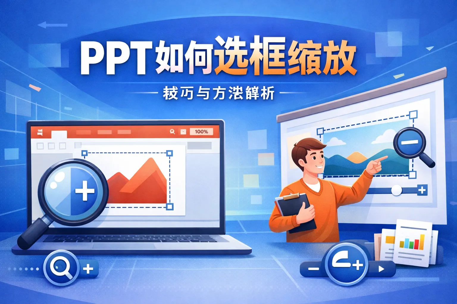 ppt如何选框缩放