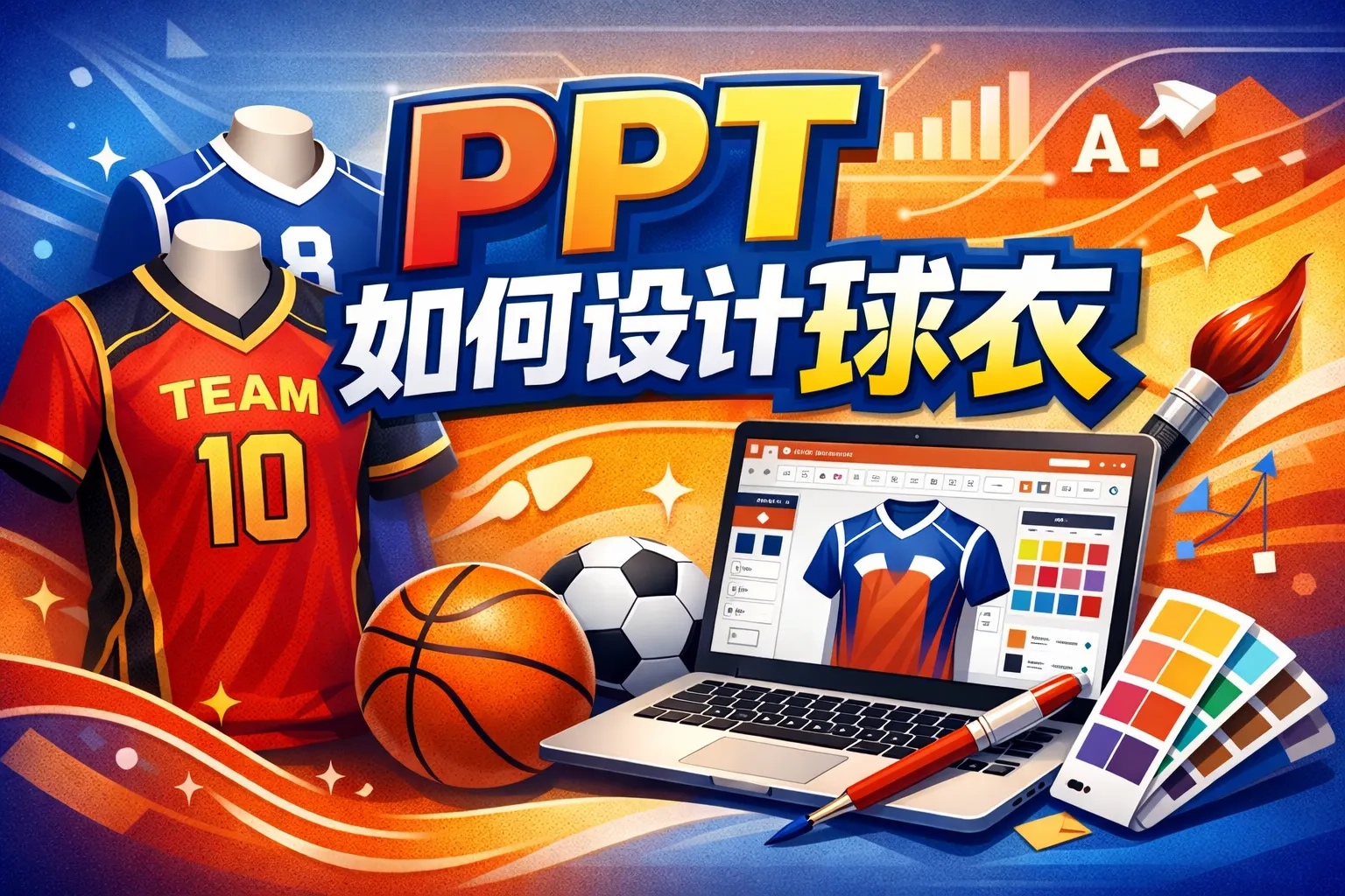ppt如何设计球衣