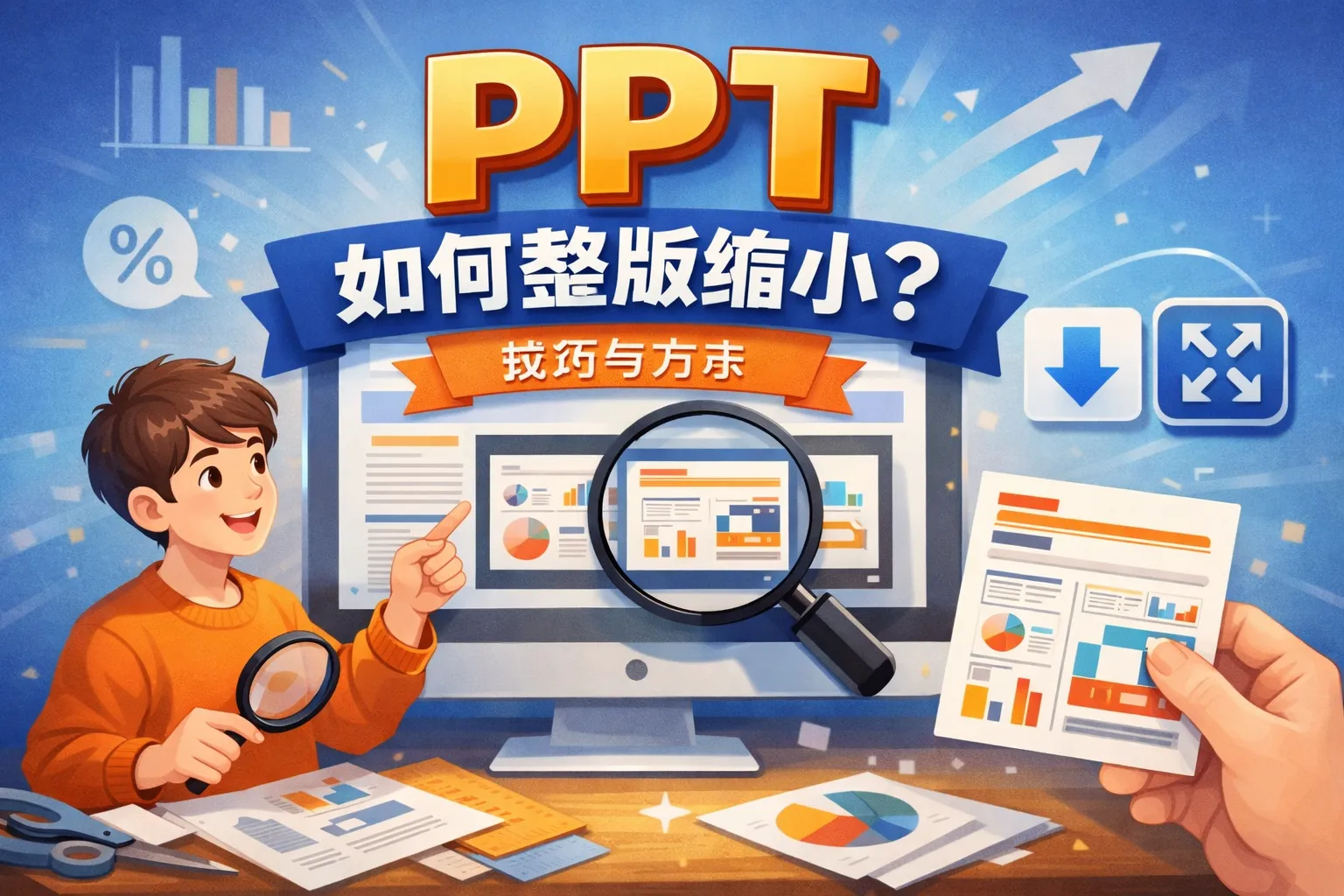 ppt如何整版缩小