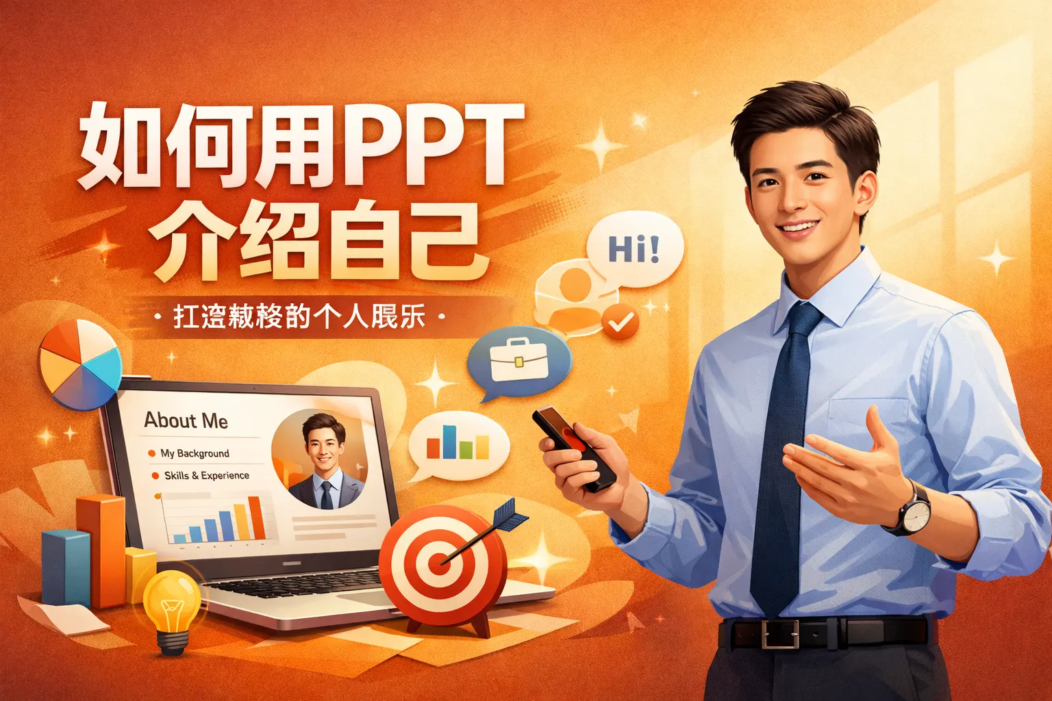 如何用ppt介绍自己