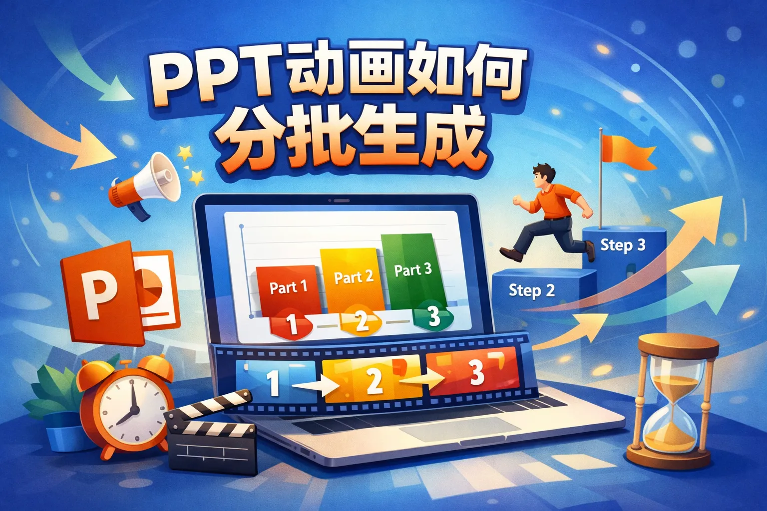 ppt动画如何分批