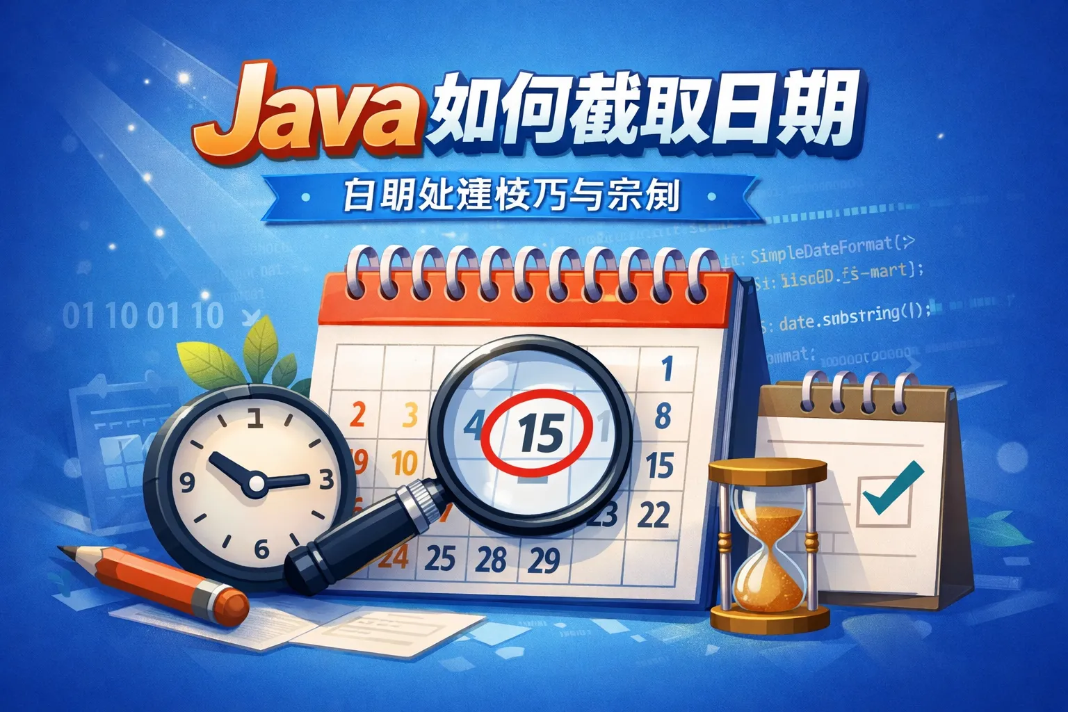 java如何截取日期