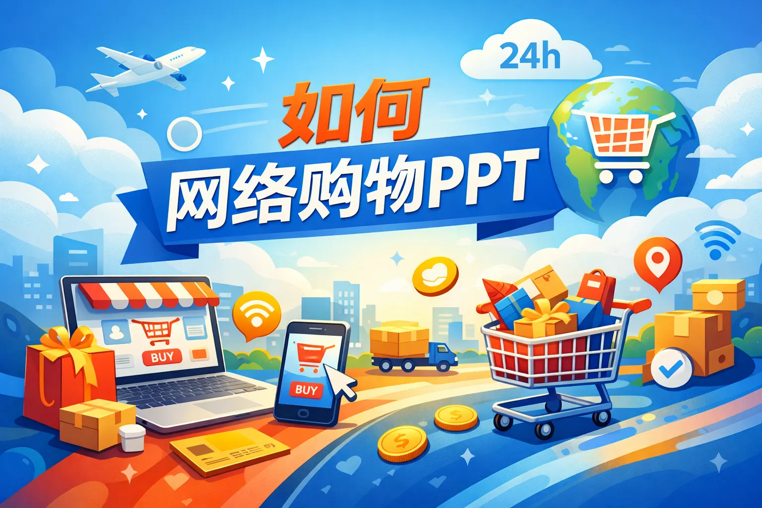 如何网络购物ppt