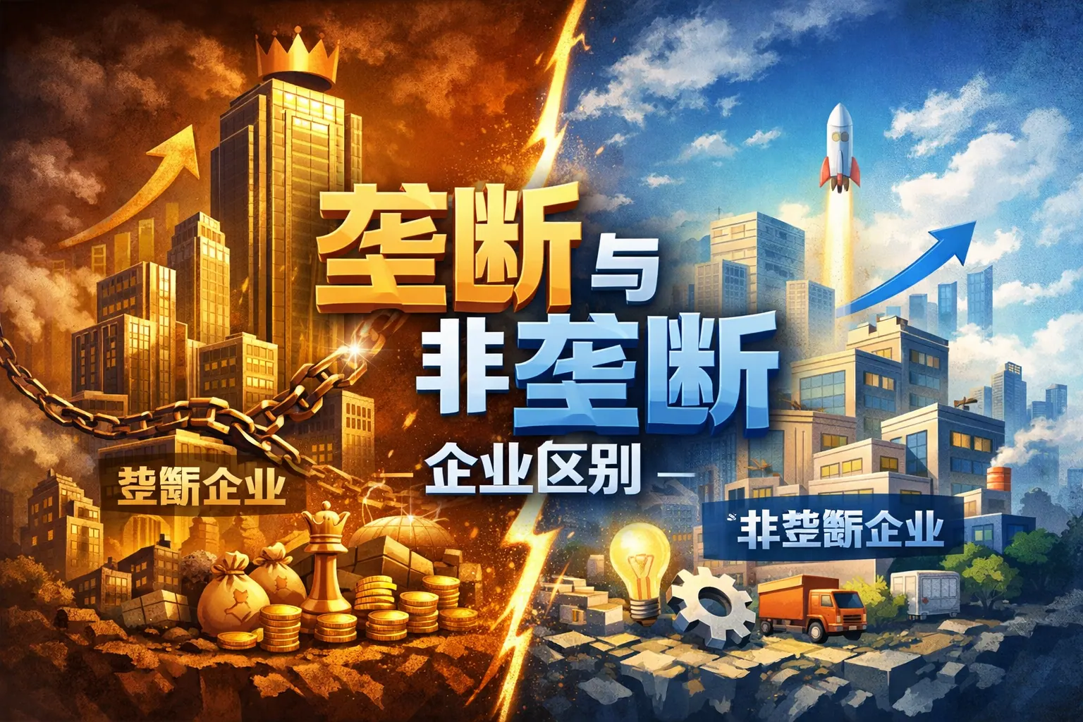 垄断与非垄断企业区别