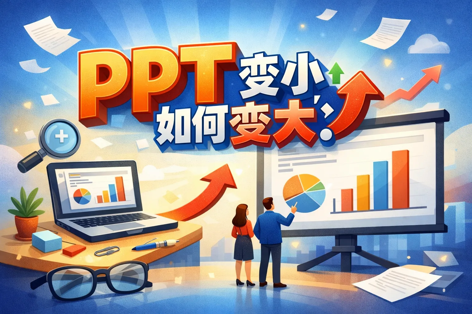 ppt变小如何变大