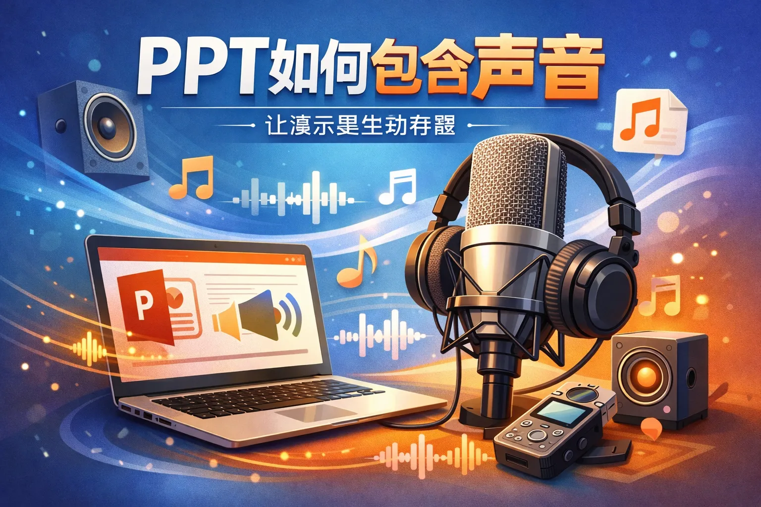 ppt如何包含声音
