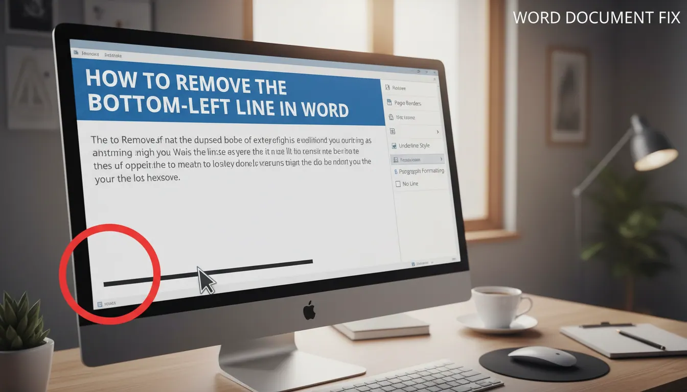 word中左下方横线如何去掉