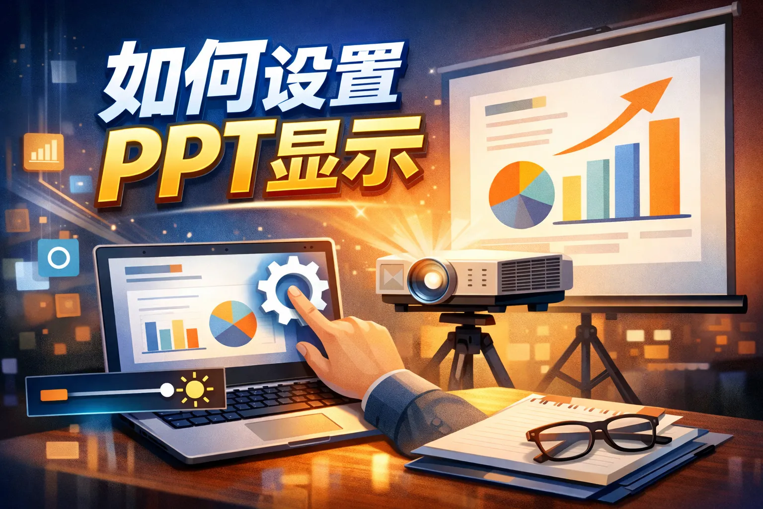 如何设置ppt显示