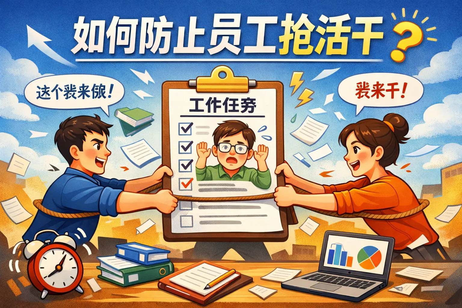 如何防止员工抢活干