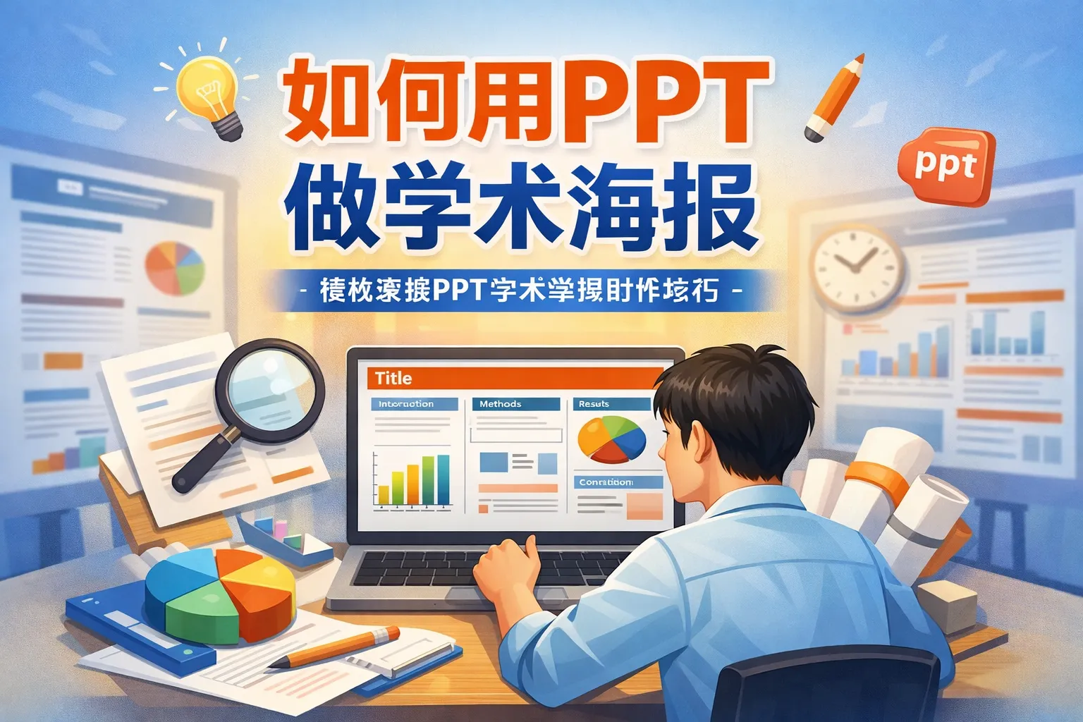 如何用ppt做学术海报