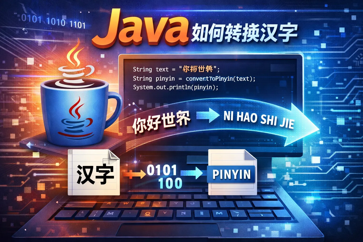 java如何转换汉字