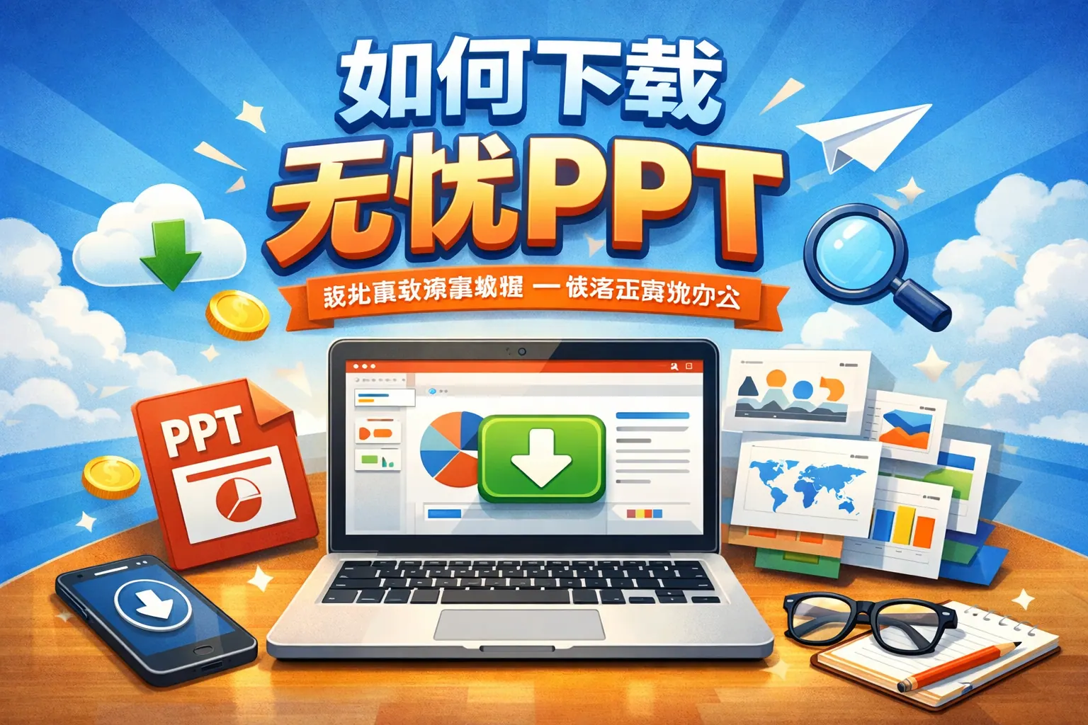 如何下载无忧ppt
