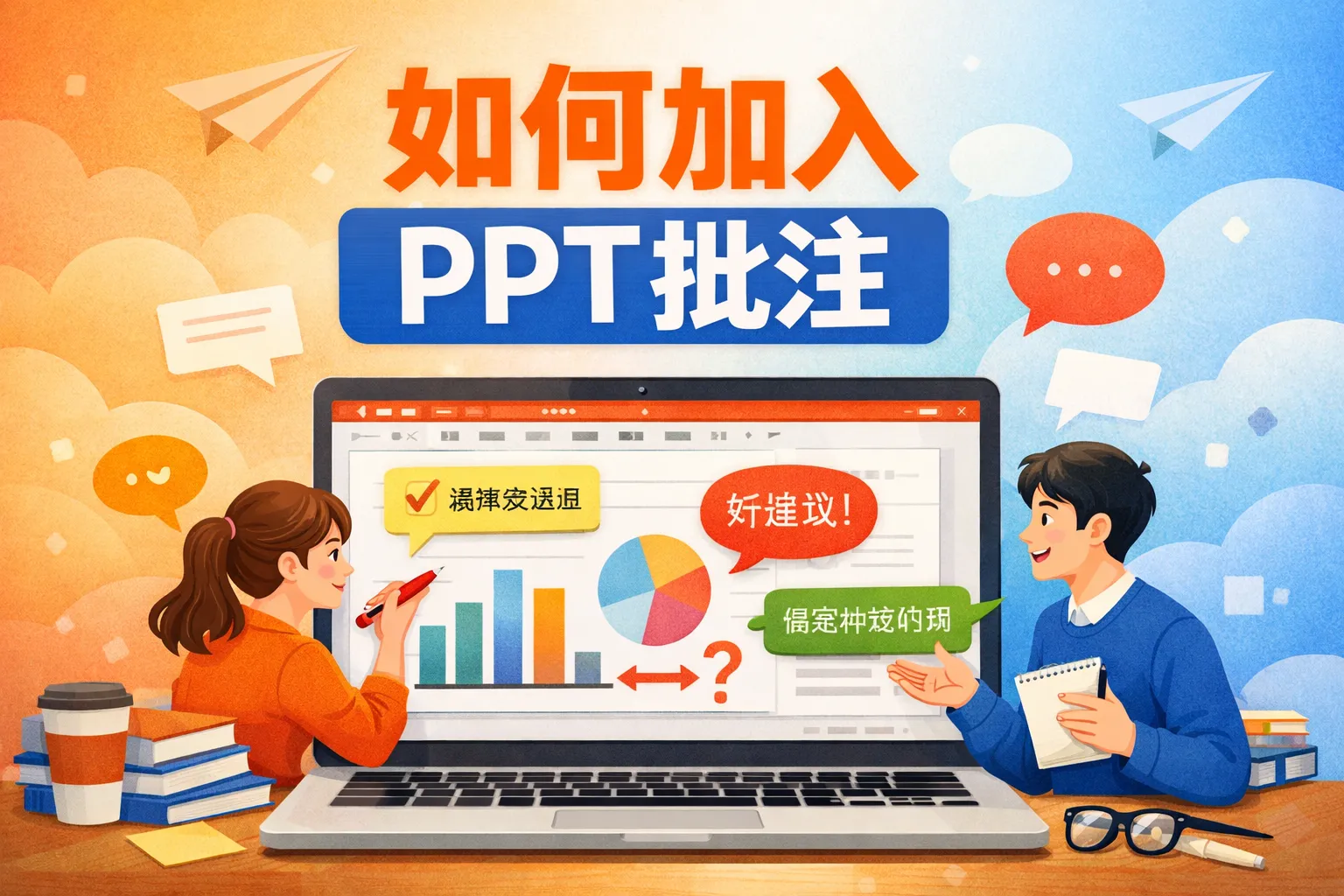 如何加入ppt批注