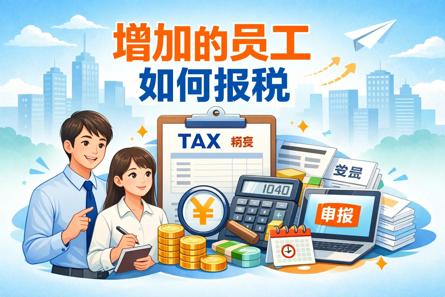 增加的员工如何报税