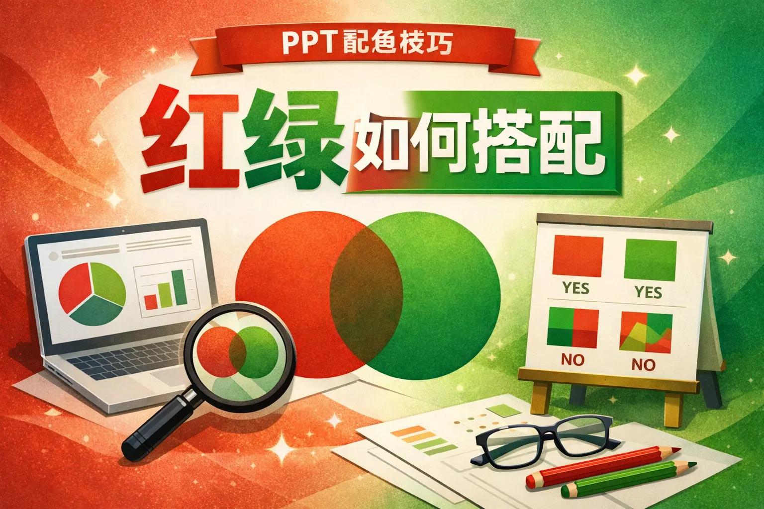 ppt红绿如何搭配