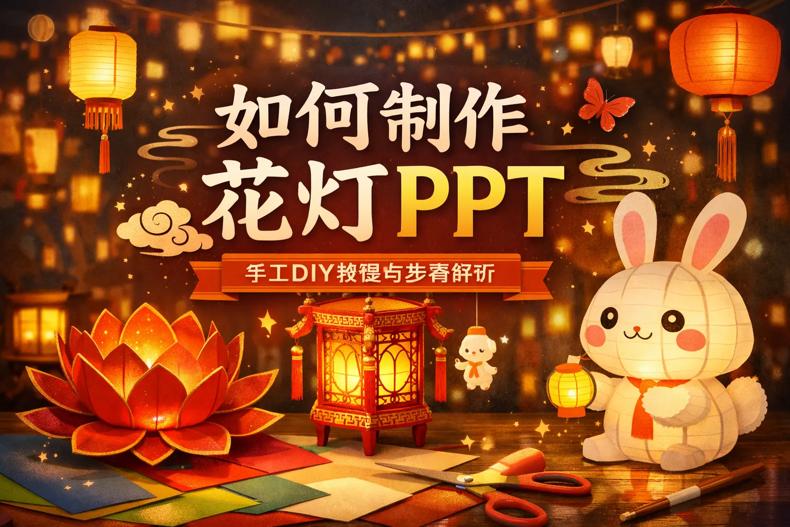 如何制作花灯ppt