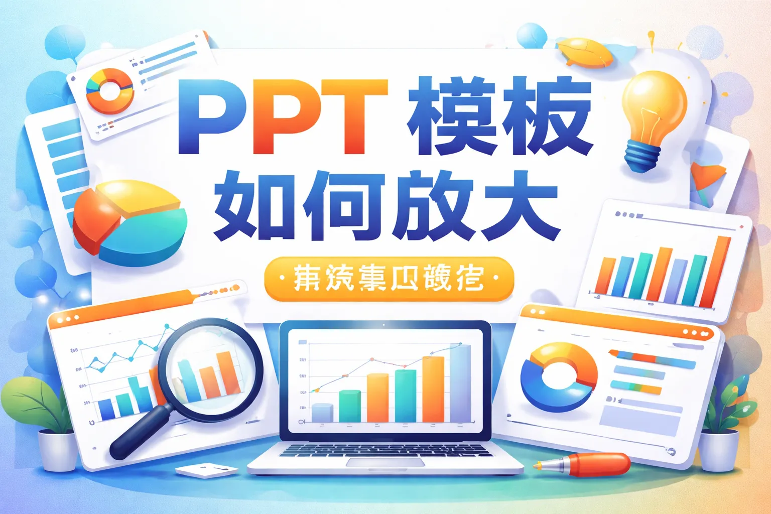 ppt模本如何放大