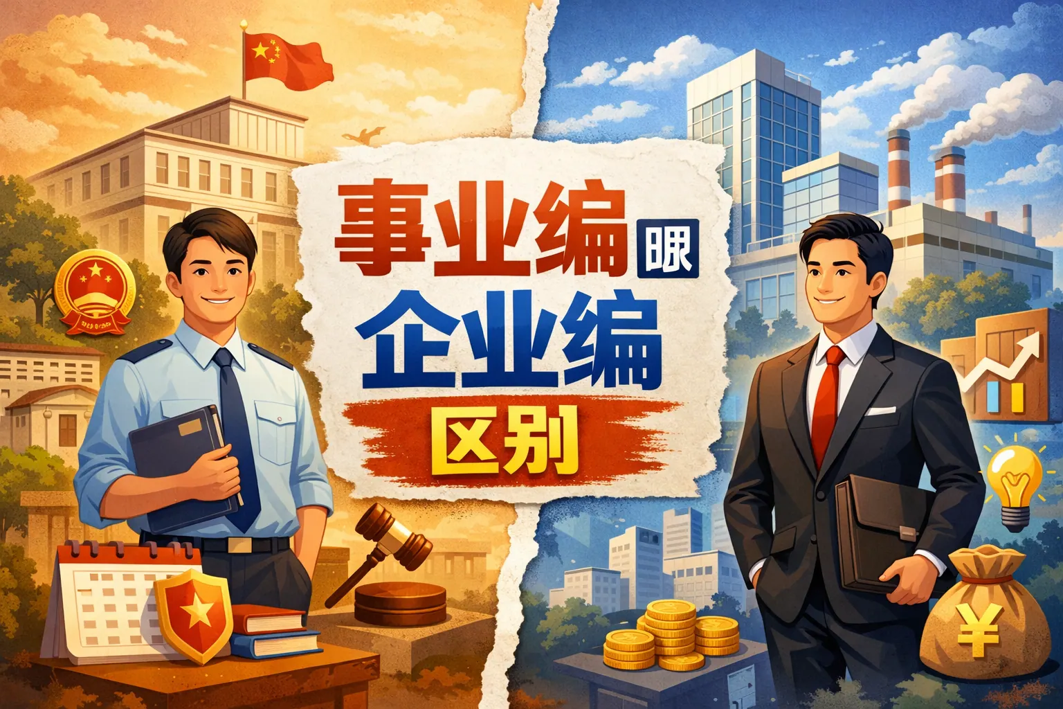 事业编跟企业编区别