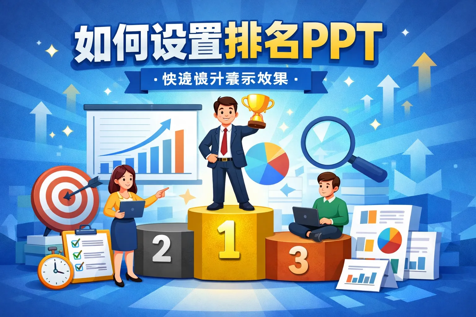 如何设置排名ppt