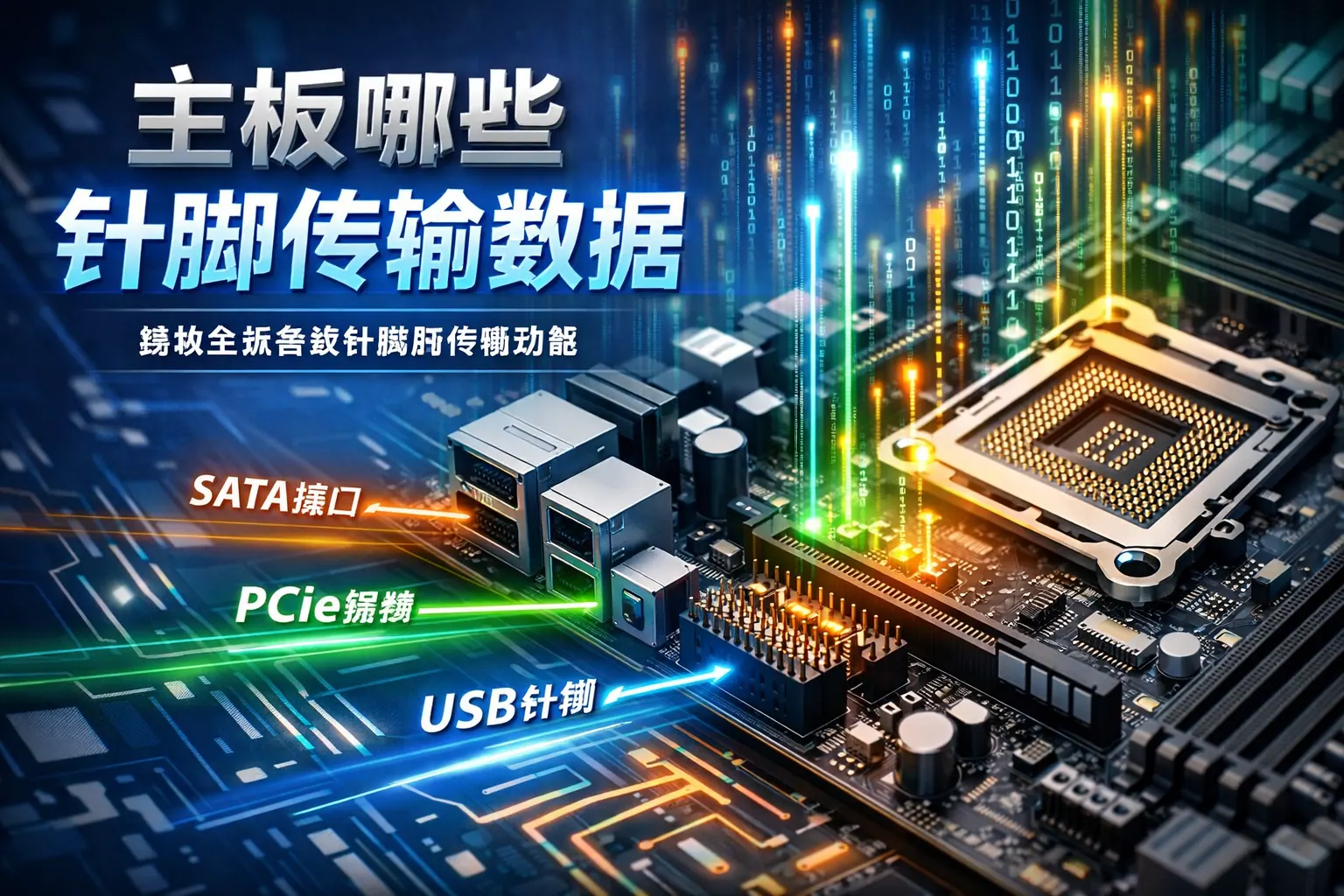 主板哪些针脚传输数据