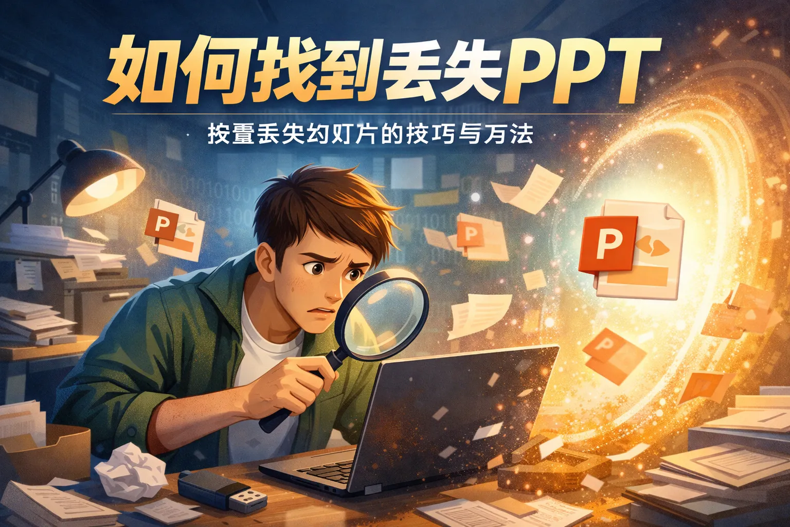 如何找到丢失ppt