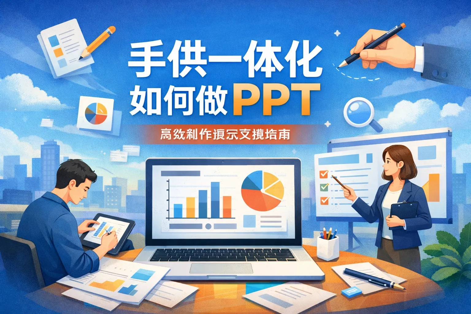 手供一体化如何做PPT