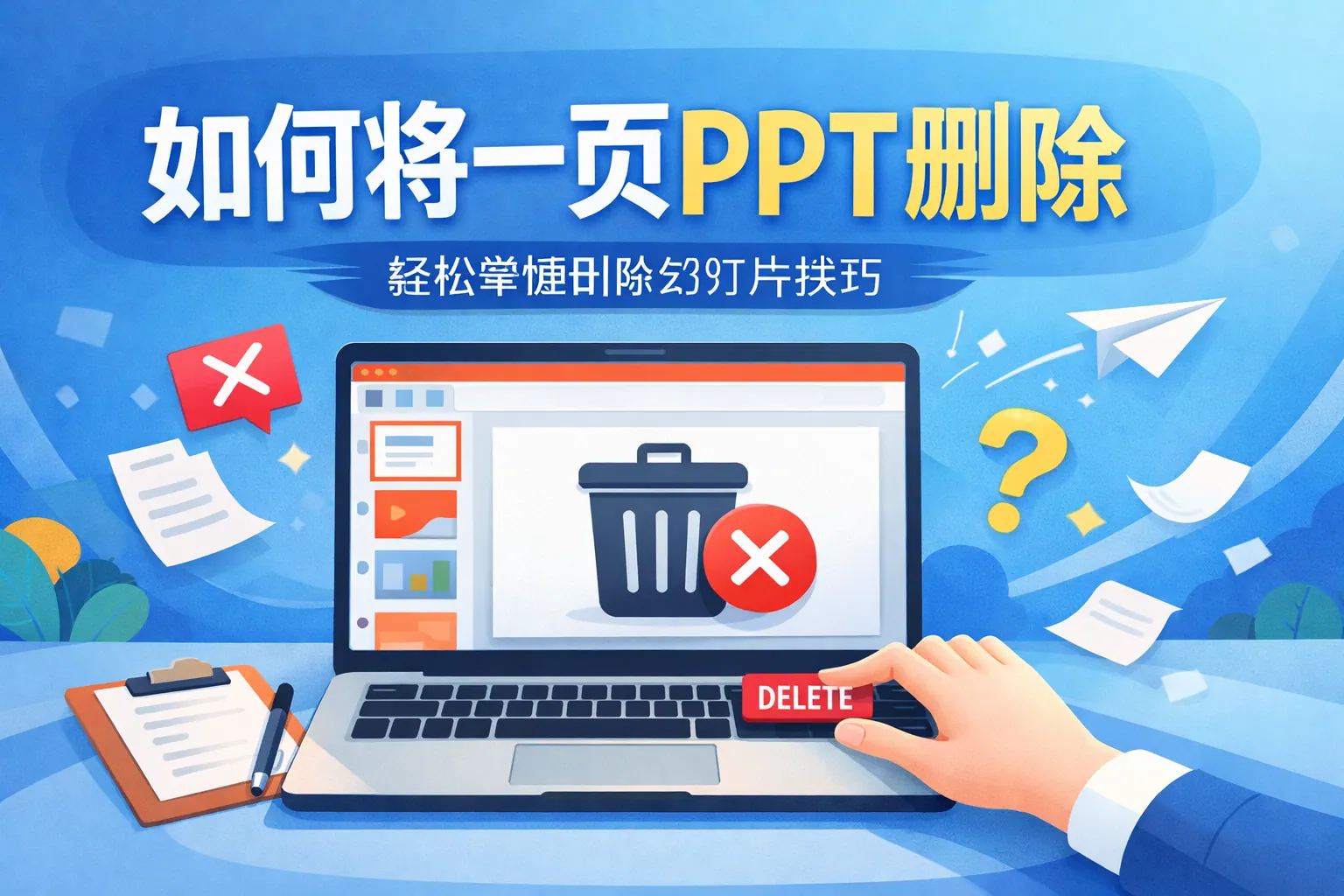 如何将一页ppt删除