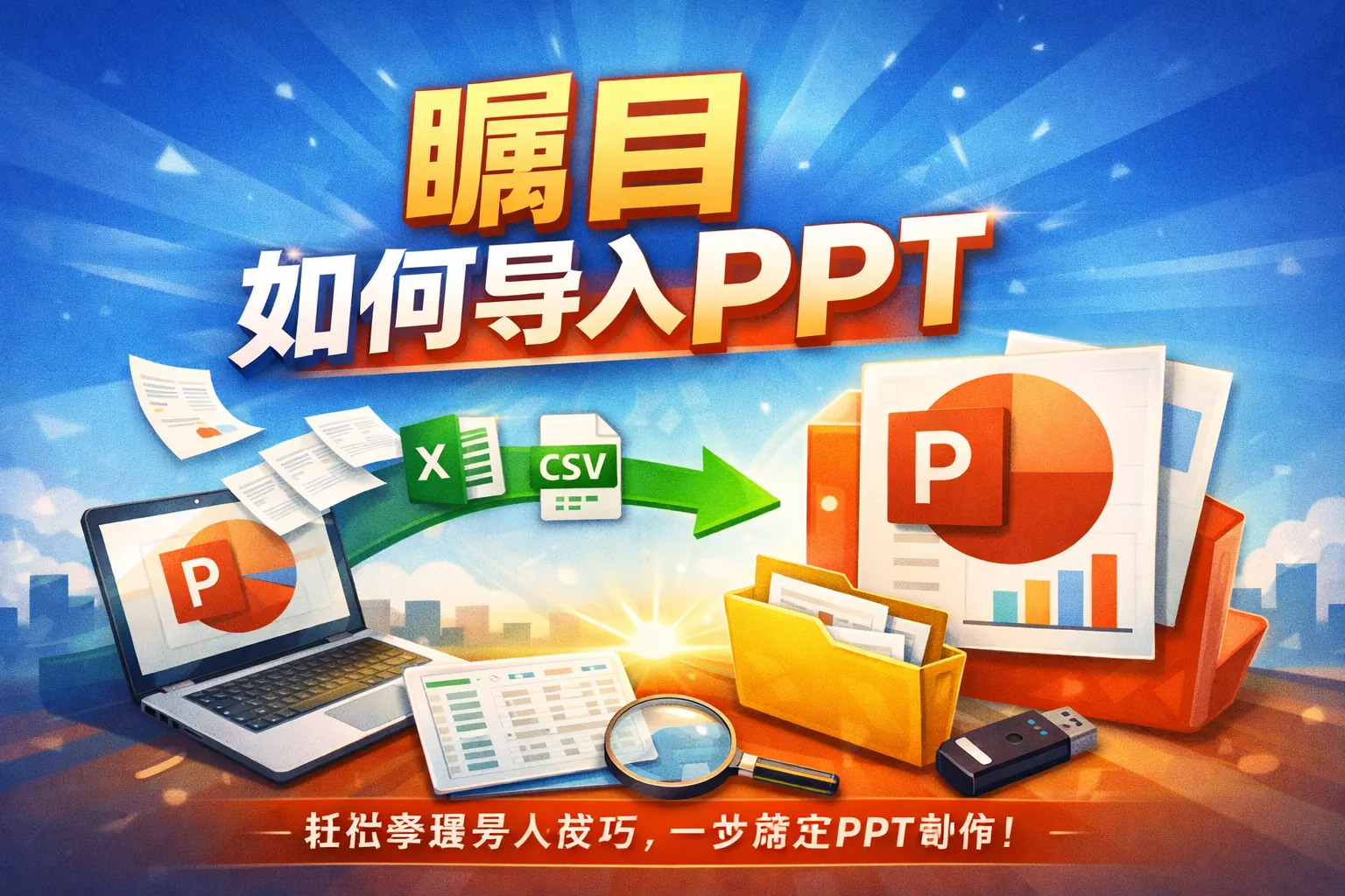 瞩目如何导入ppt