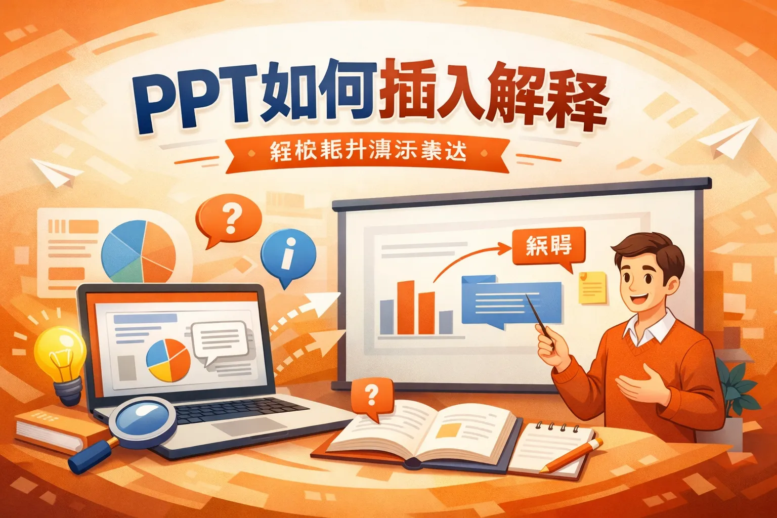 ppt如何插入解释