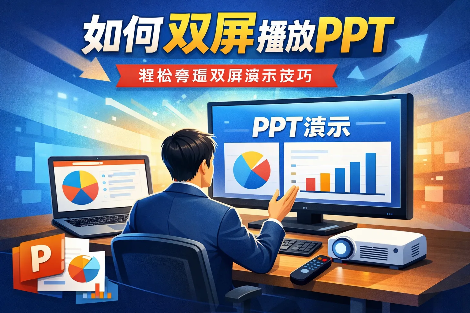 如何双屏播放ppt