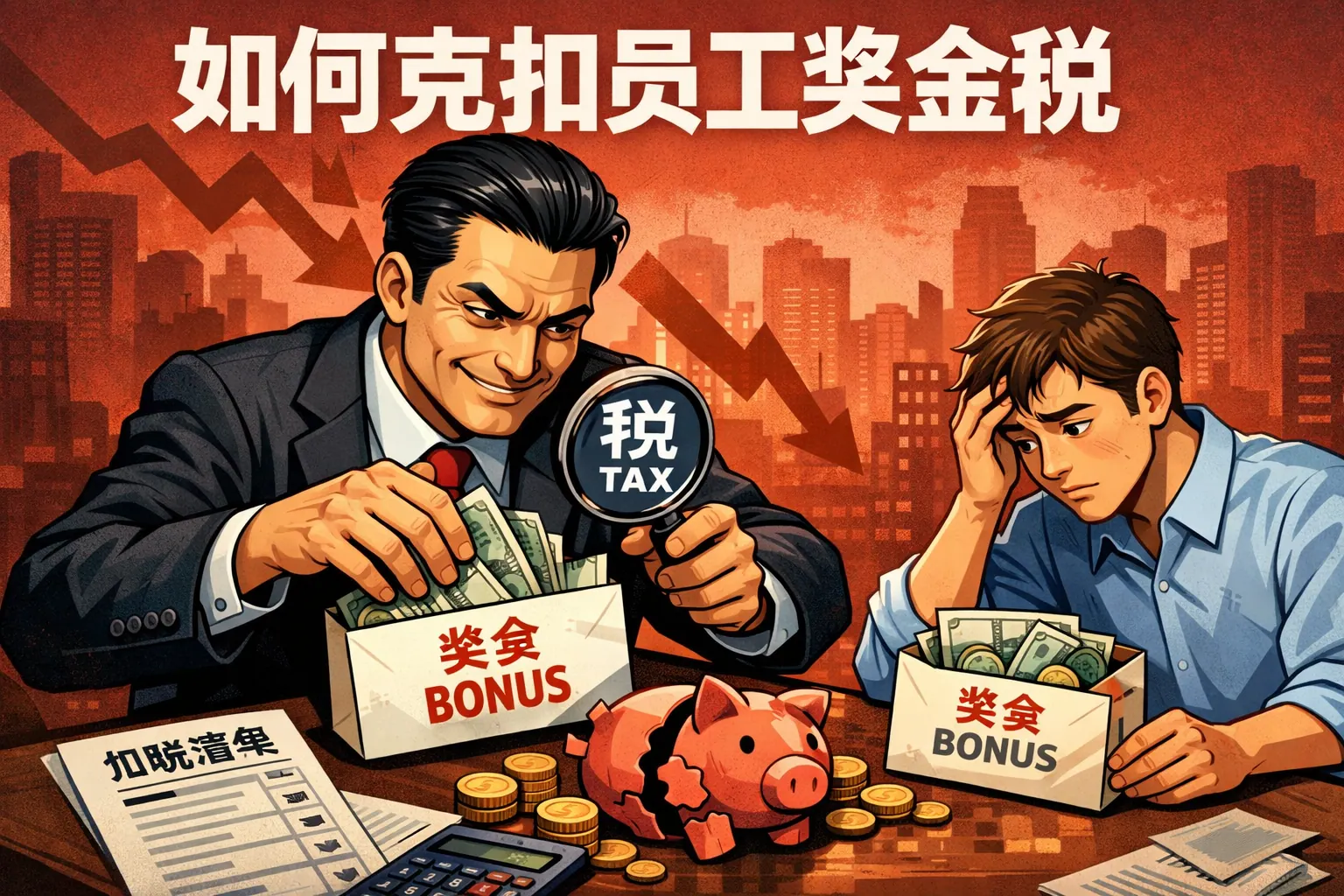 如何克扣员工奖金税