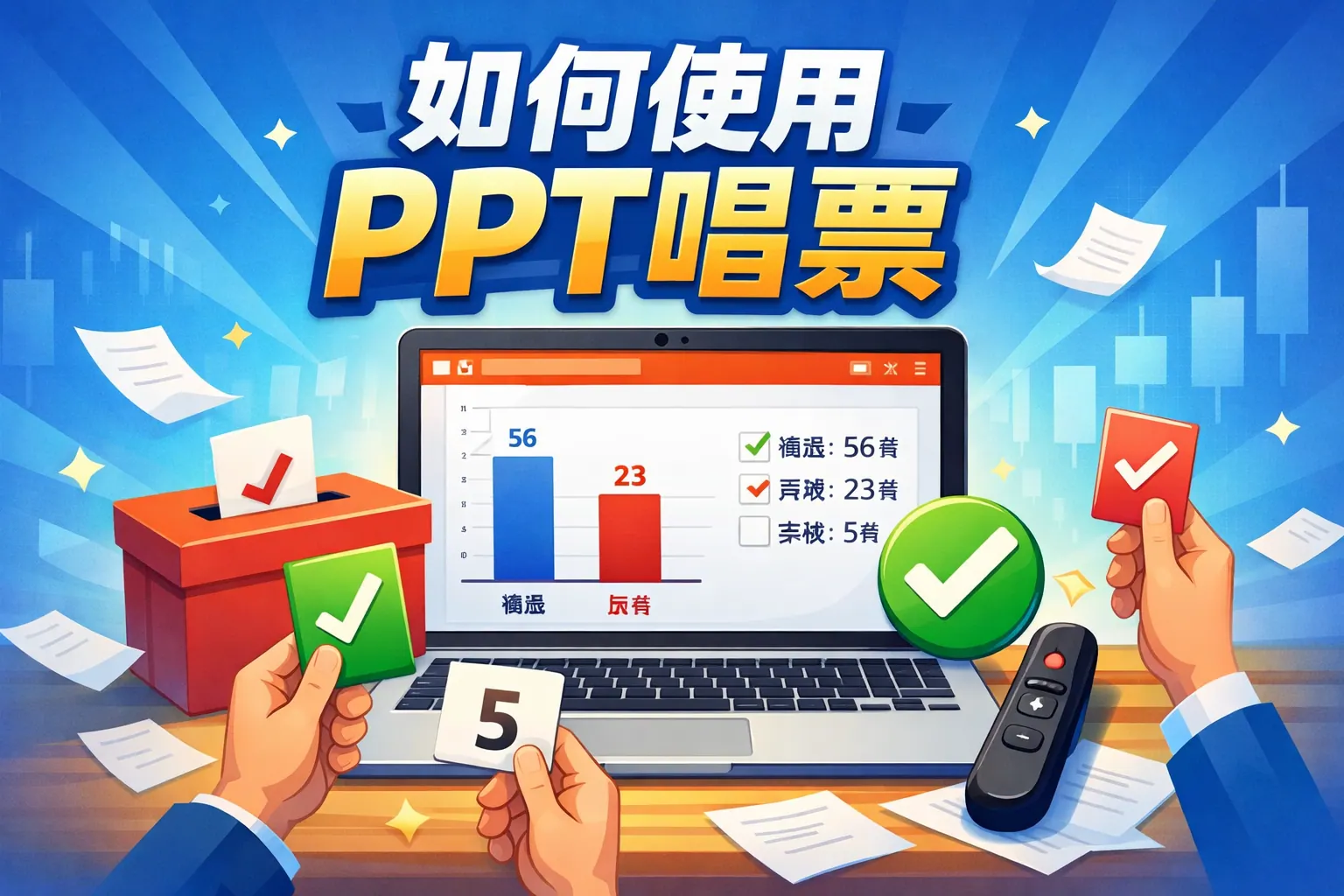 如何使用ppt唱票