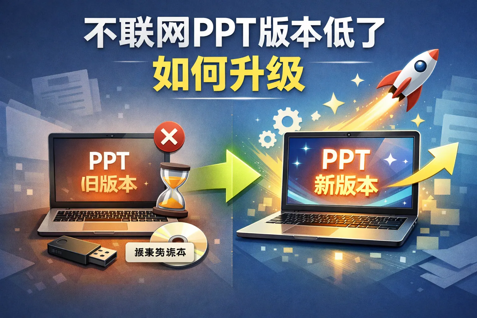 不联网ppt版本低了如何升级