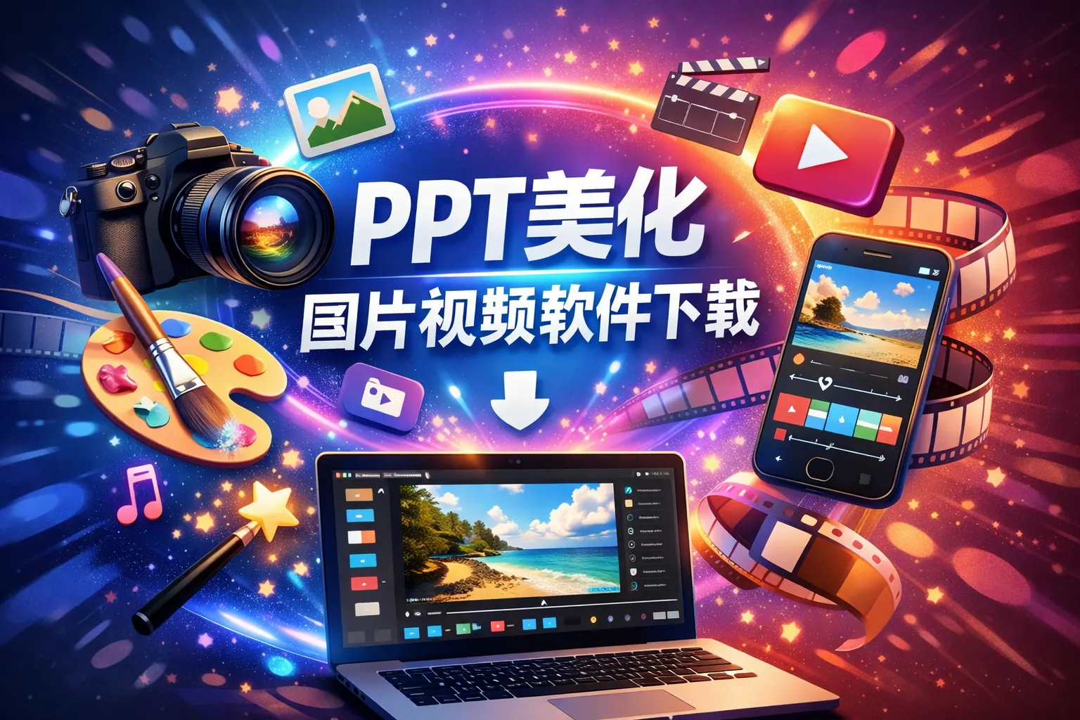 ppt如何美化图片视频的软件下载