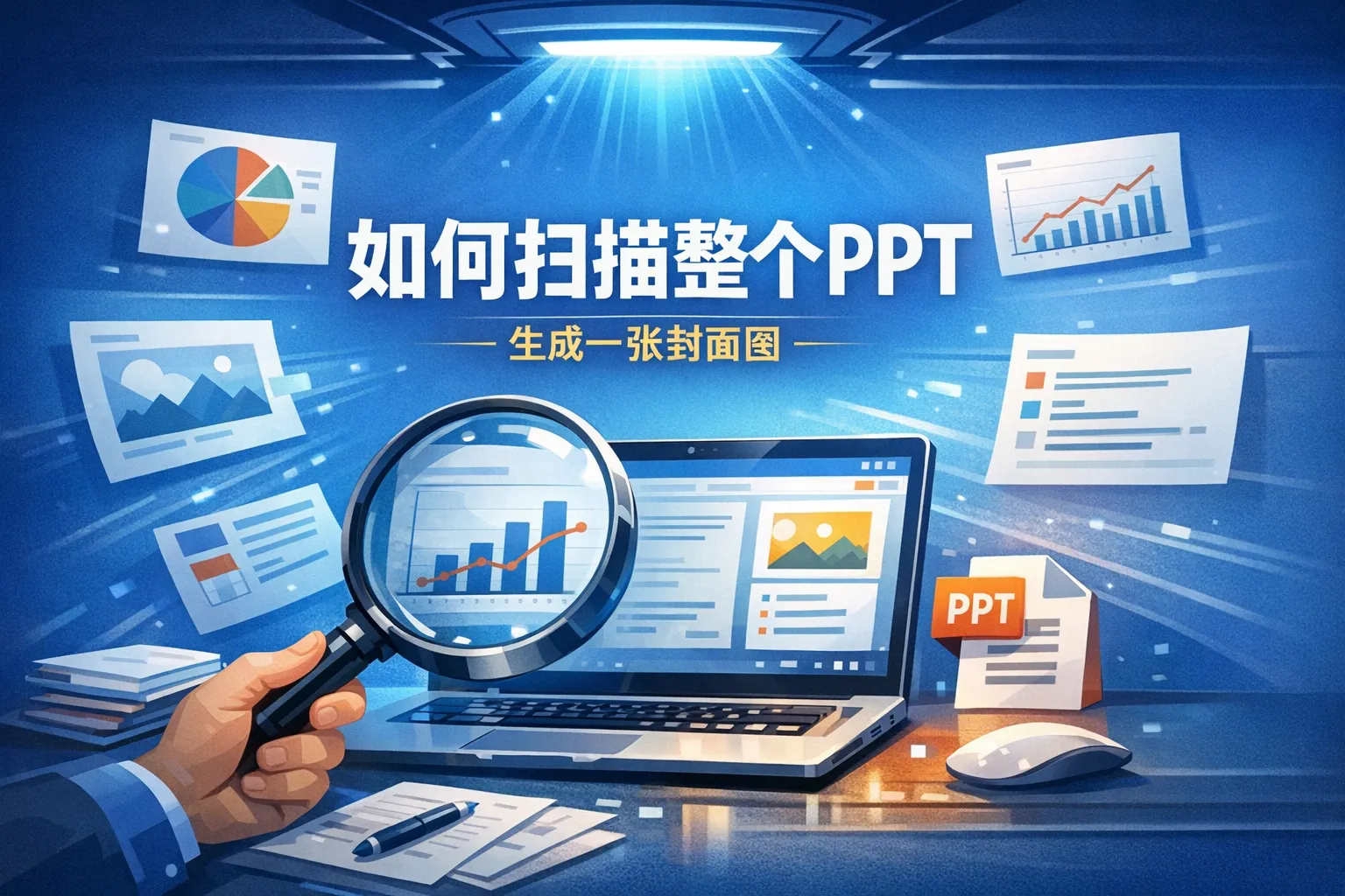 如何扫描整个ppt