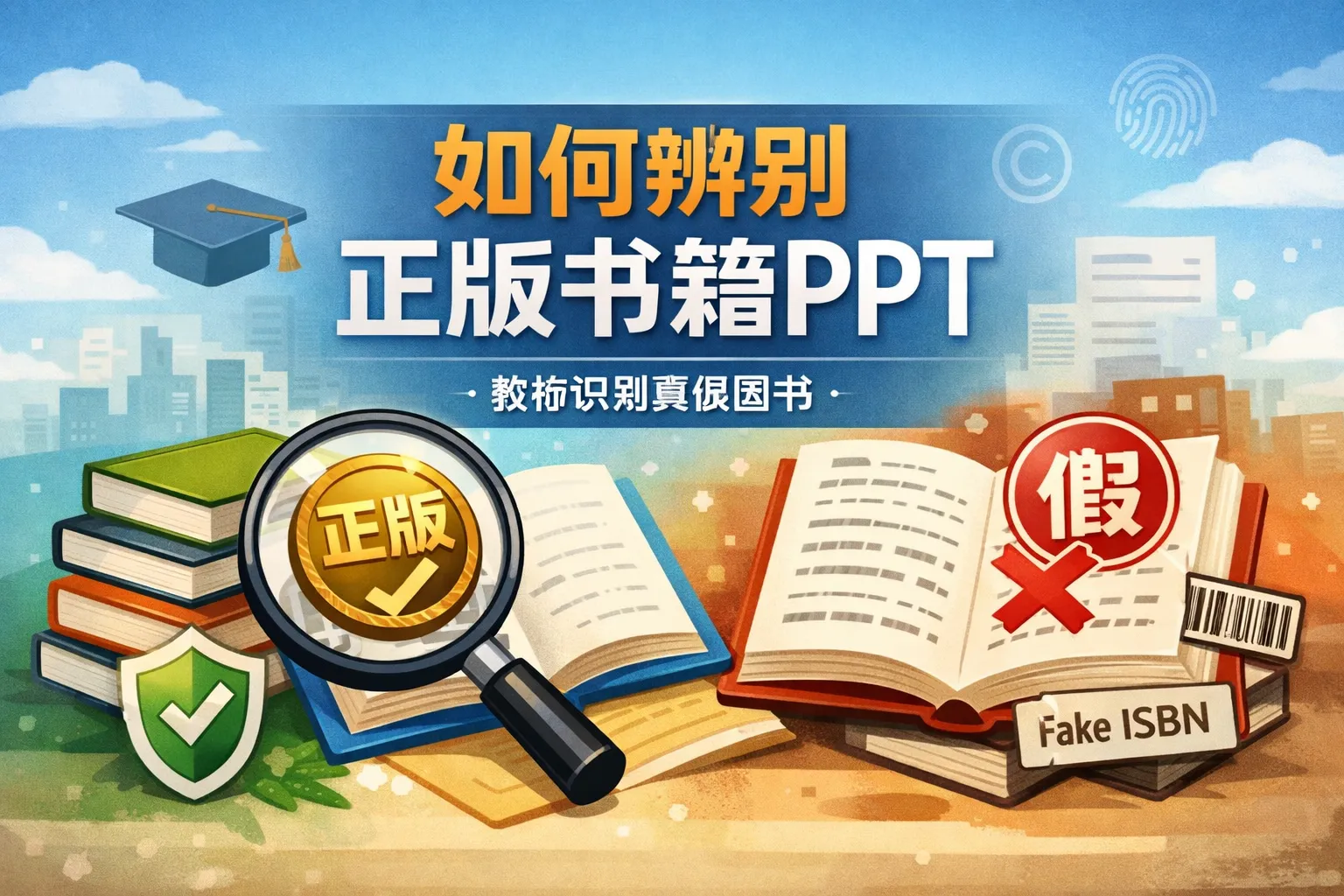 如何辨别正版书籍ppt