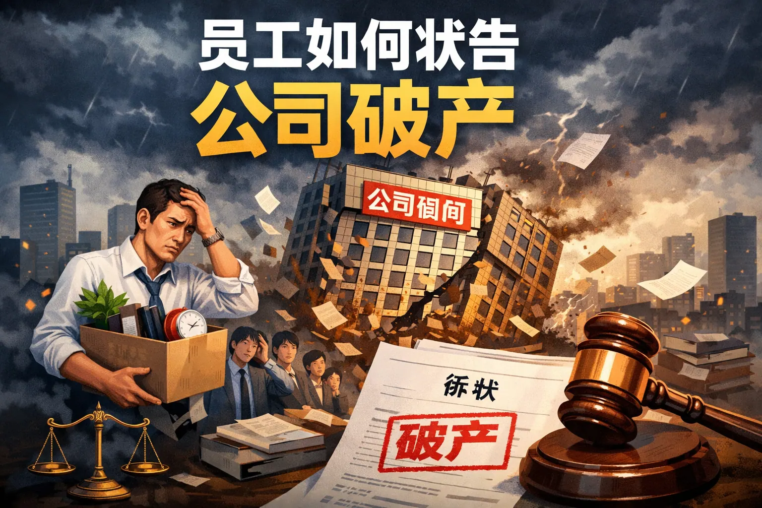 员工如何状告公司破产