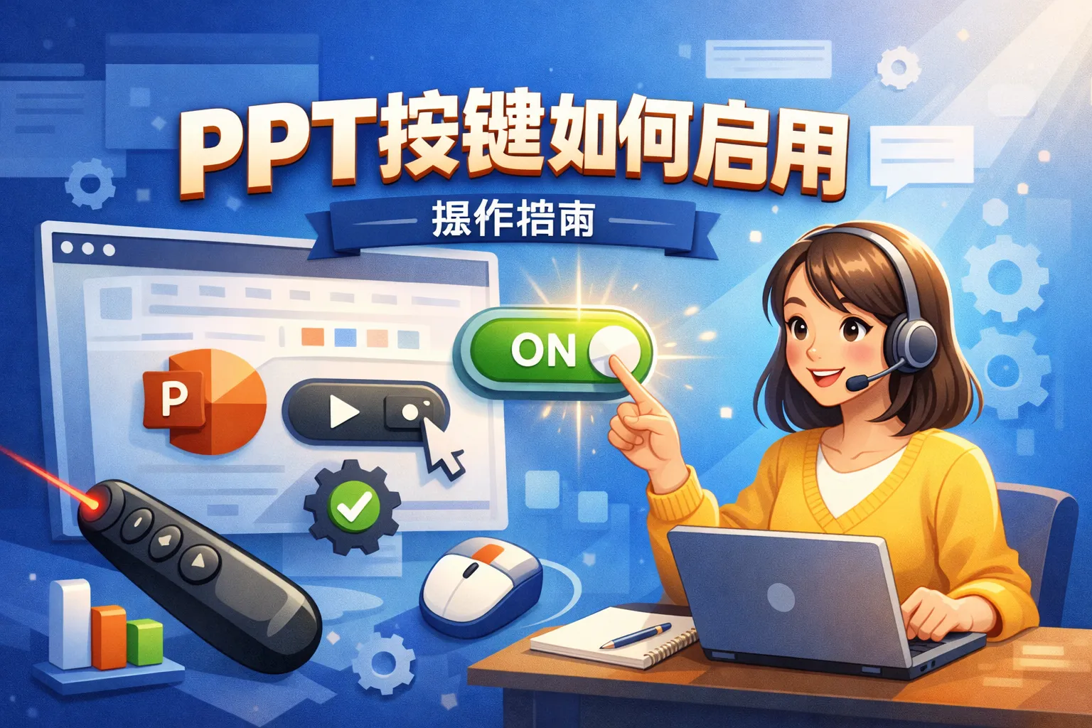 ppt按键如何启用