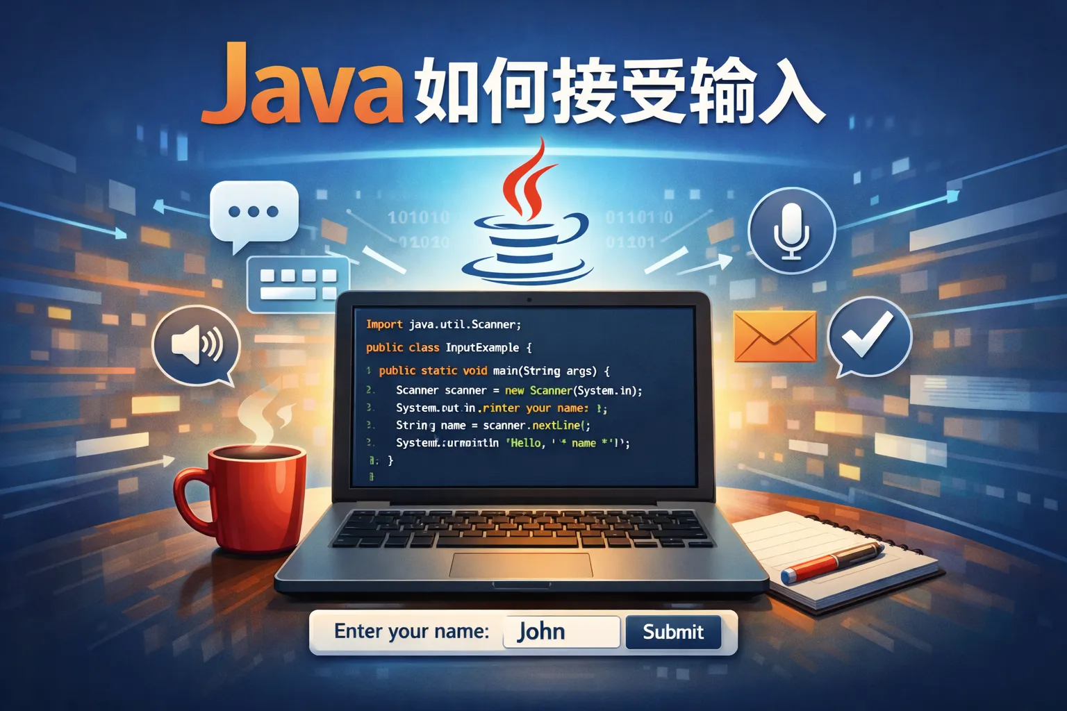 java如何接受输入