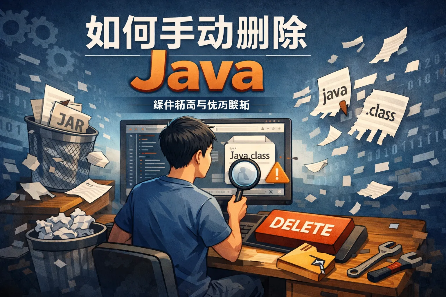 如何手动删除java