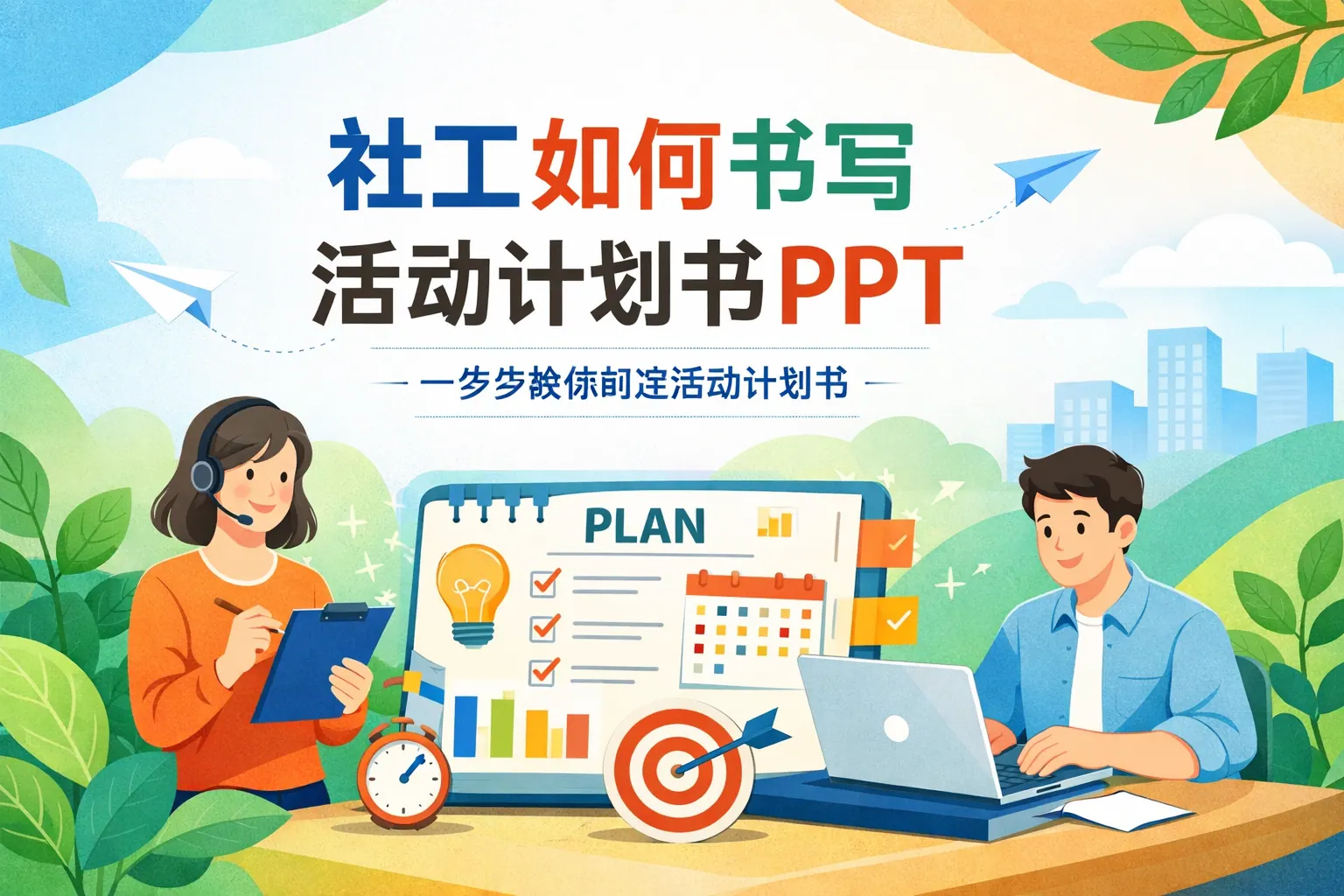社工如何书写活动计划书PPT
