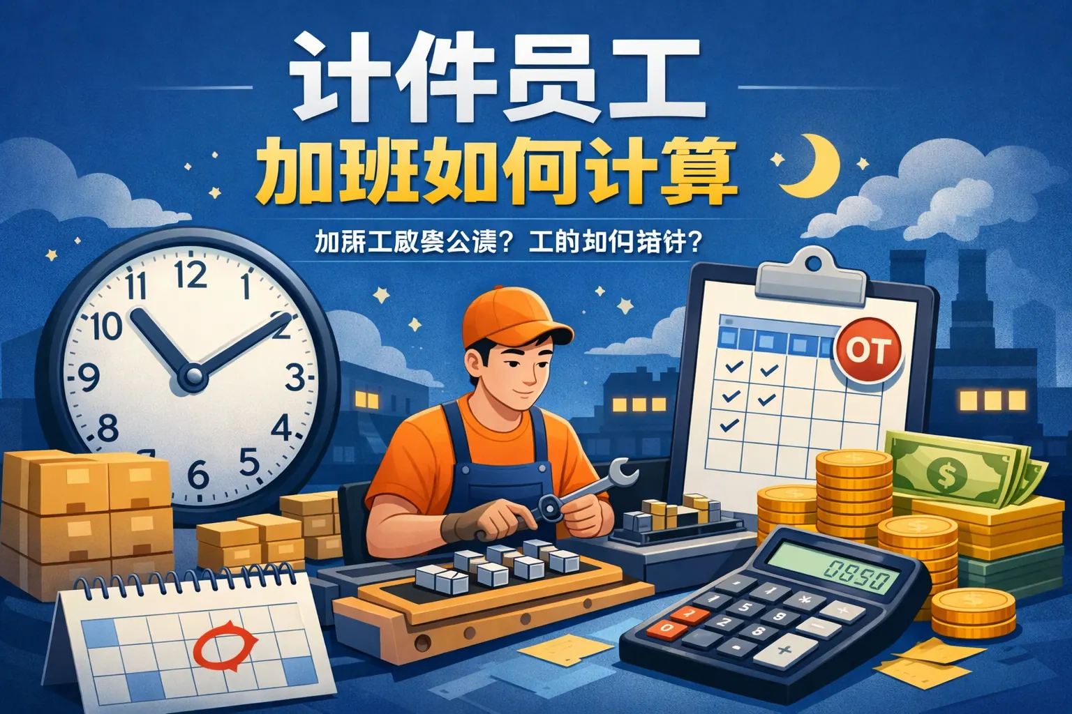 计件员工加班如何计算