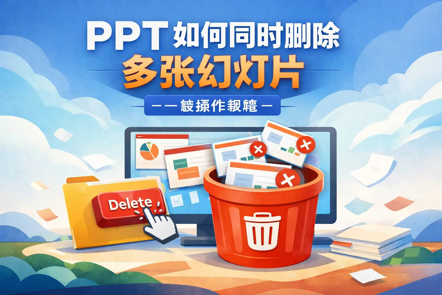 ppt如何同时删除多张幻灯片
