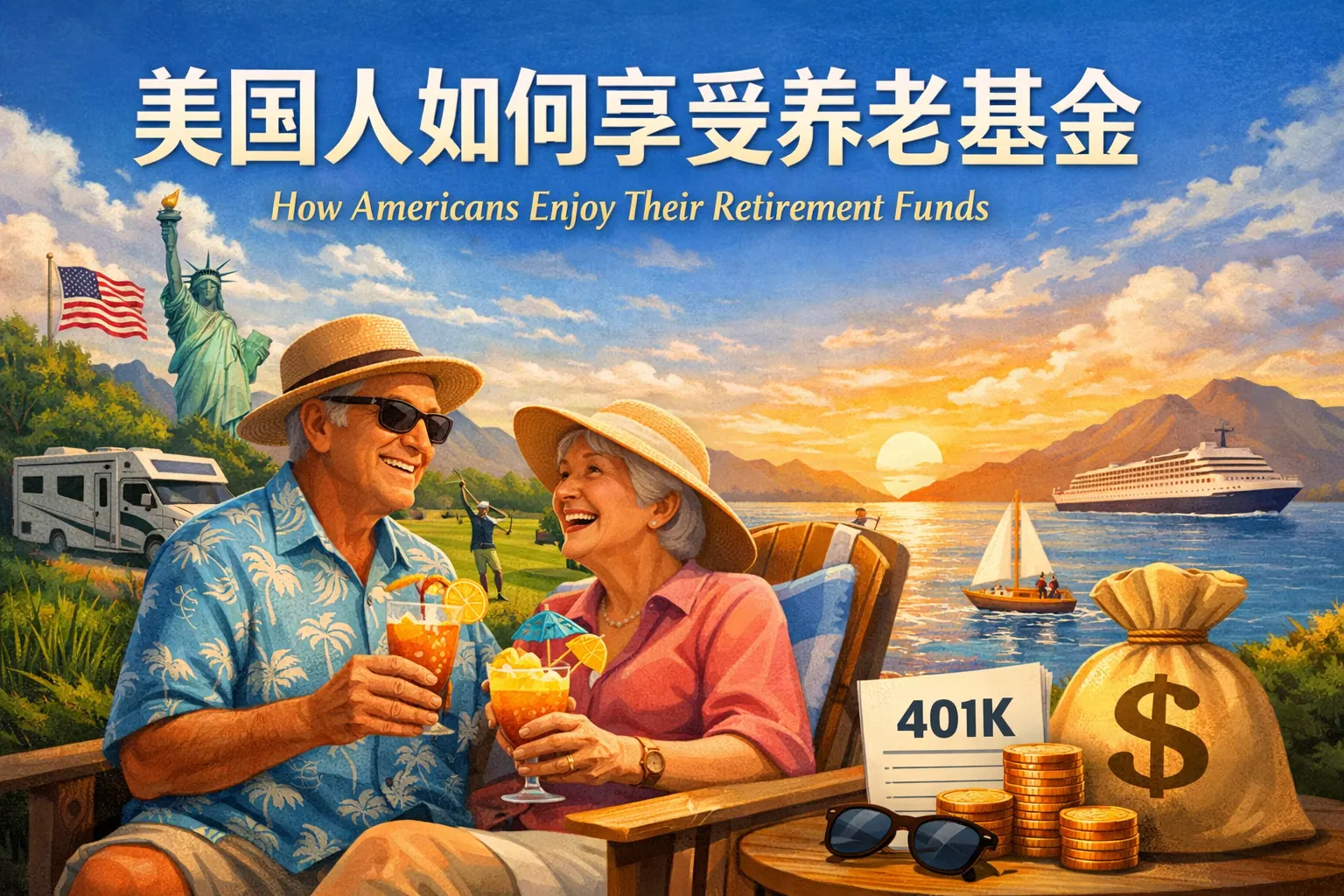 美国人如何享受养老基金PPT