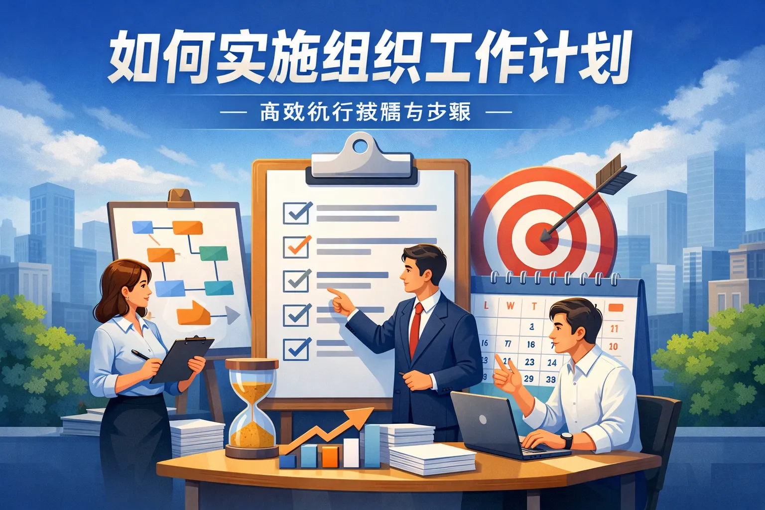 如何实施组织工作计划