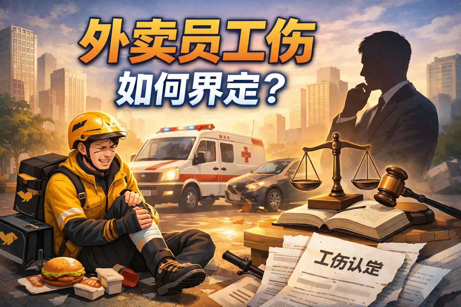 外卖员工伤如何界定